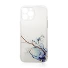 Marble Case for iPhone 12 Pro Gel Cover Marble Blue, Hurtel