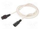 Cable; IEC C13 female,IEC C14 male; 3m; with IEC LOCK locking SCHAFFNER