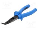 Pliers; curved,half-rounded nose; 200mm; 512/4G UNIOR