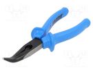 Pliers; curved,half-rounded nose; 170mm; 512/4G UNIOR