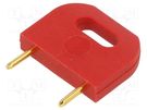 Male Insulated 10.16mm Shorting Link Red HARWIN