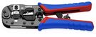 KNIPEX 97 51 13 SB Crimping Pliers for RJ45 Western plugs with multi-component grips burnished 190 mm
