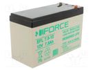 Re-battery: acid-lead; 12V; 7.5Ah; AGM; maintenance-free; EFL ECO FORCE