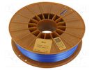 Filament: PLA SILK; 1.75mm; blue; 195÷225°C; 800g ROSA 3D