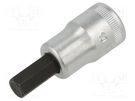 Socket; hex key,socket spanner; HEX 10mm; 1/2"; 60mm; INHEX STAHLWILLE