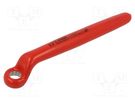 Wrench; insulated,single sided,box,bent; 17mm; 180/2VDEDP UNIOR