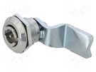 Lock; cast zinc; 32mm; Kind of insert bolt: double-bit insert ELESA+GANTER