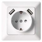 SOCKET WITH USB 2,1 A MAX.