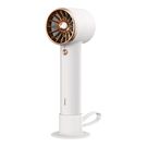 Portable Mini Fan 4000mAh with Built-in USB-C Cable, White