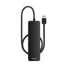 USB-A uz USB 3.0 4 porti, 50 cm, melns
