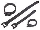 CABLE TIES RELEASABLE, BLACK, 40 PACK