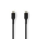 USB Cable | USB 2.0 | USB-C™ Male | USB-C™ Male | 240 W | 480 Mbps | Nickel Plated | 2.00 m | Round | PVC | Black | Label