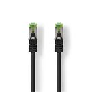 CAT7 Network Cable | S/FTP | RJ45 Male | RJ45 Male | 3.00 m | Snagless | Round | LSZH | Black | Label