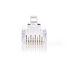 RJ45 Pass Through Connector for CAT5 UTP Stranded Cables (10 pcs)