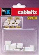 Cable organizer 5.5x5mm junctions white 10pcs.