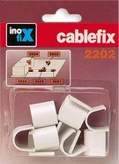 Cable organizer 10.5x10mm junctions white 10pcs.