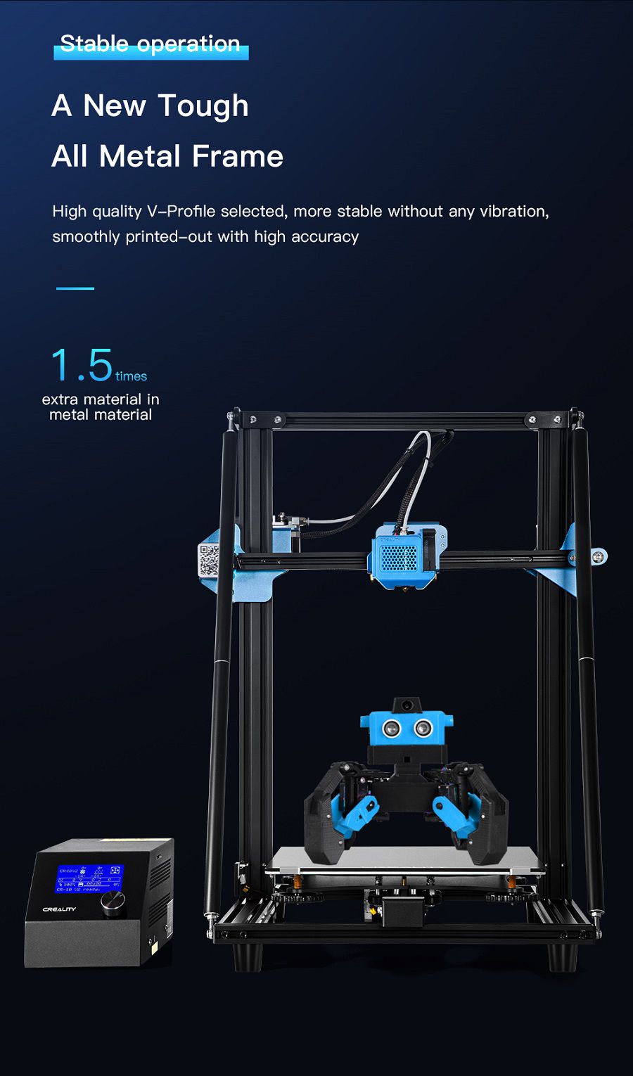 3D printeris CR-10 V3 300x300x400mm CREALITY CR-10V3