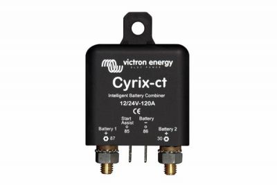Akumuliatoru uzlādes kontrolieris Cyrix-ct 12/24V-120A, ar vadību mikrokontroleri, Victron energy