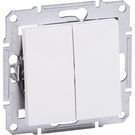 Asfora - 1pole 2-circuits switch -10AX lift terminals, without framewhite, Schneider Electric