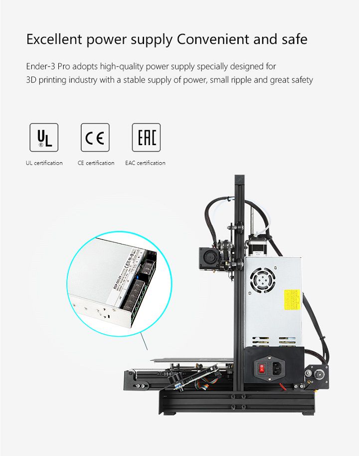 3D printeris ENDER-3 Pro 220x220x250mm CREALITY ENDER-3Pro