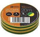 Izolācijas lente PVC 19mm/20m zaļa/dzeltena, EMOS