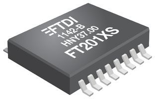 IC, I/F, USB2.0 FS TO I2C, 16SSOP FT201XS-R