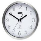 Radio-Controlled Wall Clock 30 cm Analogue Silver / White