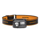 Headlamp, rechargable USB C, 350lm, 2000mAh, with ON/OFF sensor, white + RED