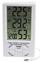 THERMO HYGROMETER, LCD, INDOOR/OUTDOOR