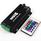LED RGB lentes kontrolieris ar skaņas vadību un pulti