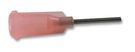 Hub Dispensing Needle, Stainless Steel, GA18, Pink, 0.97mm, Pack of 50