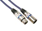 Professional DMX cable, XLR 3pin male to XLR 3pin female, 10.0m