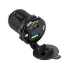 Mountable Car Charger 12-24V 2xUSB QC3.0 with Voltage Indicator