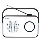 Portable Radio FM/AM with 3.5mm Jack, White