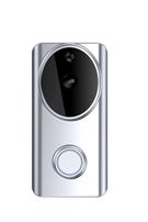 Smart wireless Wi-Fi video doorbell with video camera 1080P, chime, two way audio, IR night vision, PIR detection, silver, WOOX
