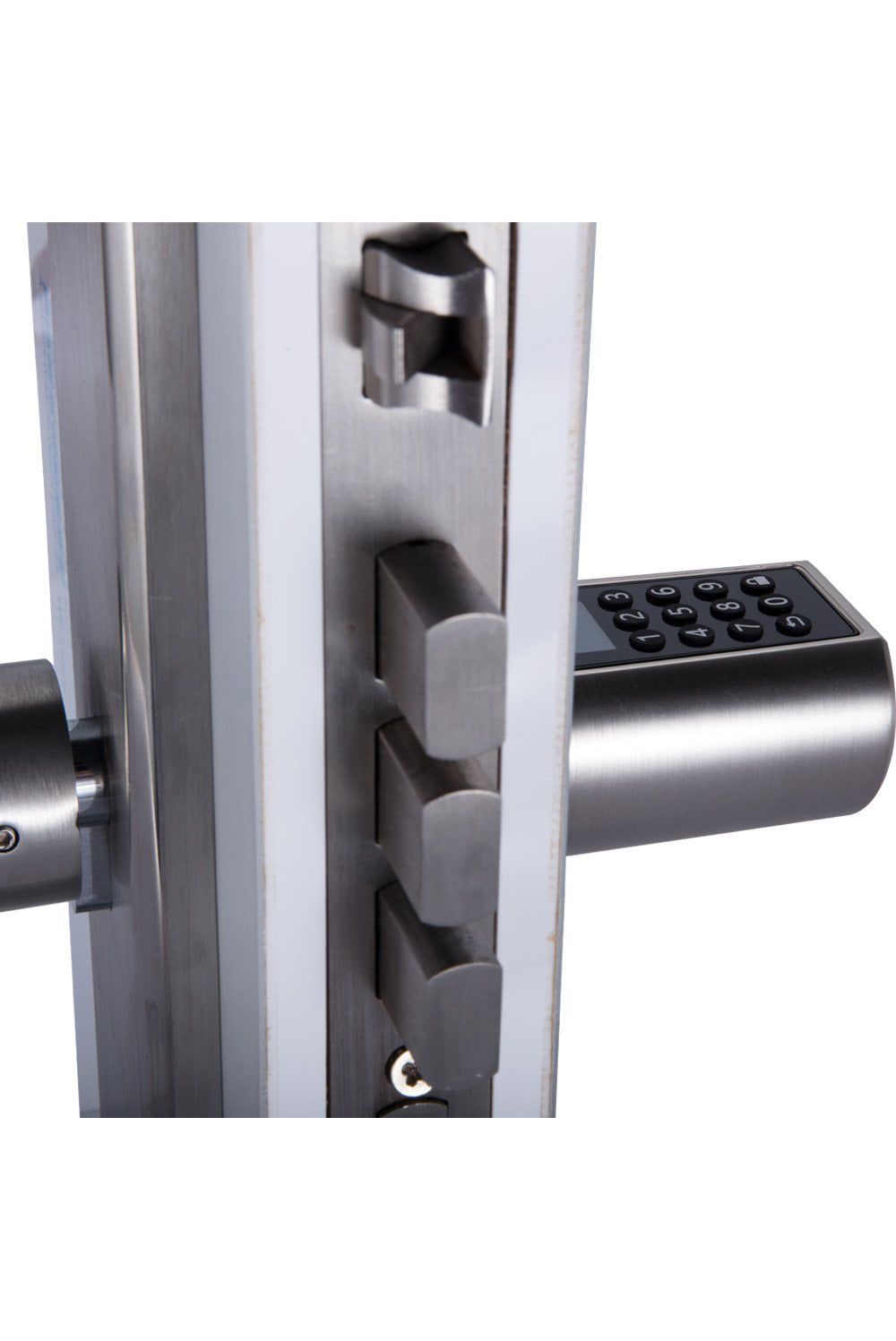 Smart ZigBee bezvadu durvju atslēga,ar  paroli, RFID karte, vadāma no lietotnes, 3 x AAA, WOOX R7056 8435606701150
