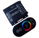 LED RGB lentes kontrolieris ar tālvadības pulti 12Vdc - 24Vdc 3x8A 288W