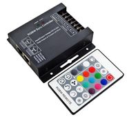 RGB + Balts LED kontrolleris ar RF tālvadības pulti 12-24 Vdc 4x6 A 288 W ar sinh.
