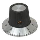 Knob for potentiometer with scale Ø15x18.1mm