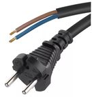 Power cord with rubber insulation 2x1.0 mm² 3m for power tools EMOS