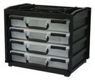 HANDYBOX, WITH 4 ASSORTERS, BLK/SIL