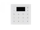 DMX controllr, wall-mounted, white glass, touch sensitive panel