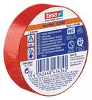 Soft PVC Insulation tape tesaflex 53988, 10mx15mm, red, TESA