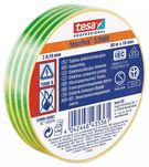 Mīksta PVC izolācijas lente tesaflex 53988, 20mx19mm, zaļa/dzeltena, TESA