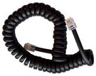 Corded Handset Cable RJ9/RJ10-RJ9/RJ10 (4P4C) 4m, Black