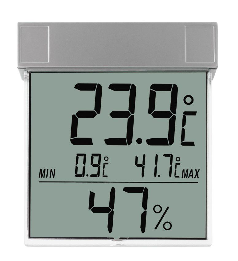Termometrs - higrometrs āra temperatūrai, pie loga TFA/305020 4009816019479