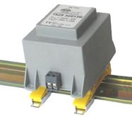Трансформатор монтируется на DIN-рейку 230В/24В 1.04А INDEL