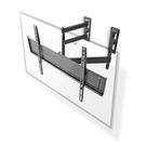 Full Motion TV Wall Mount | 32 - 70 " | Maximum supported screen weight: 40 kg | Tiltable | Rotatable | Minimum wall distance: 80 mm | Maximum wall distance: 520 mm | 3 Pivot point(s) | Steel | Black