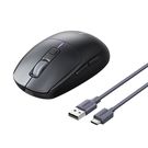 Bezvadu uzlādējama spēļu pele 2,4GHz/Bluetooth/USB-C, melna
