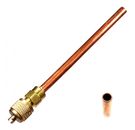Valve with tube for refrigerator cooling system 6.3x100mm NFMSSV